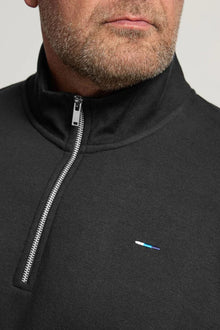 BadRhino Big & Tall Black Half Zip Sweatshirt 4