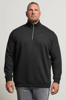 BadRhino Big & Tall Black Half Zip Sweatshirt 3