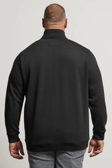 BadRhino Big & Tall Black Half Zip Sweatshirt 2
